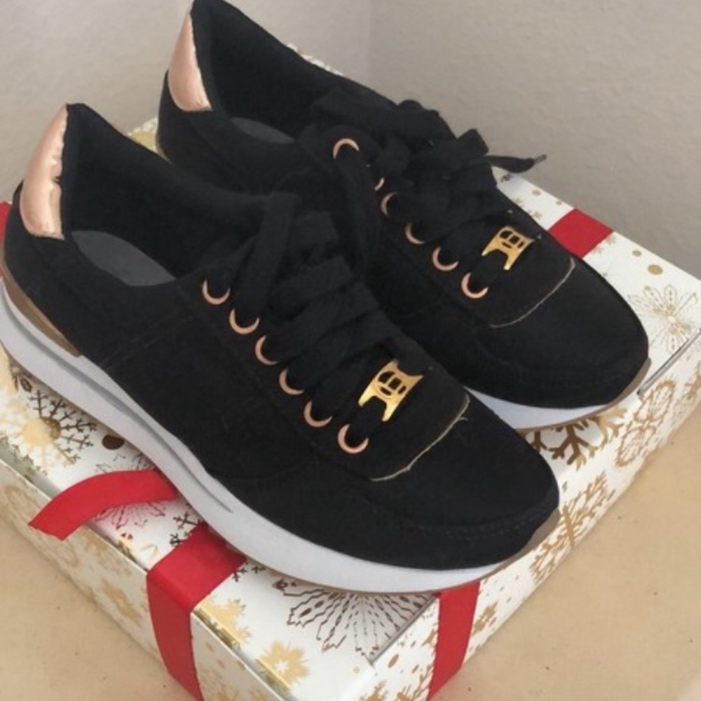 Black sneakers